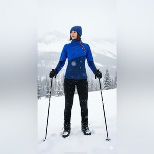 Nike Therma-Fit Fleece in Bold Blue size xs